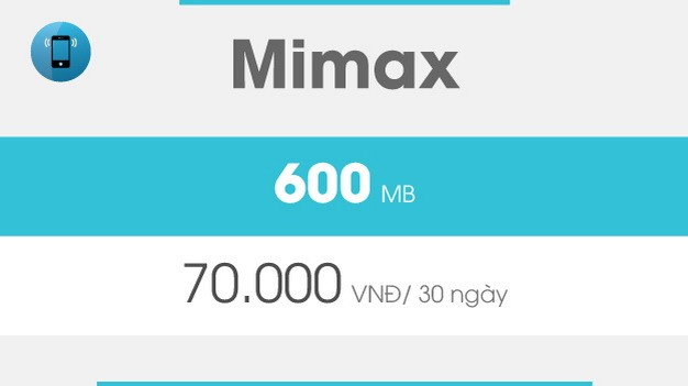 Gói cước 3G Mimax Viettel
